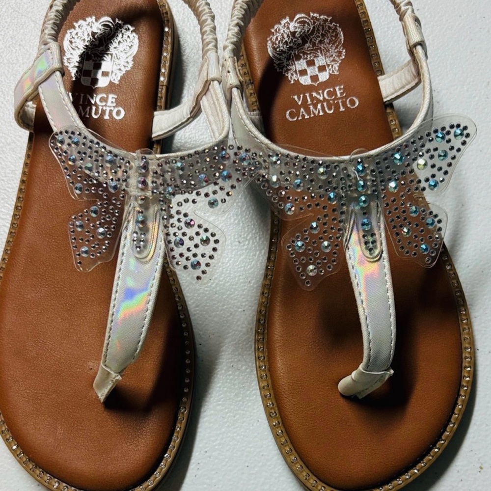 Vince Camuto Kids' Silver and Brown Sandals
